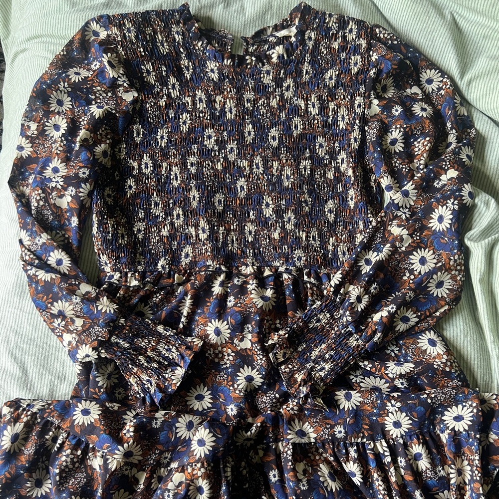 EUC Anthropologie midi maxi floral dress